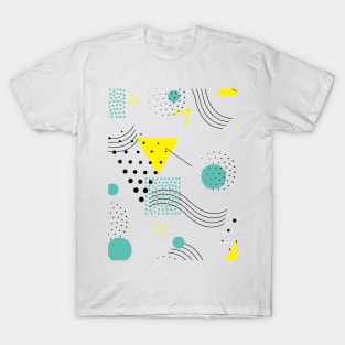 abstract geometric pattern memphis style T-Shirt